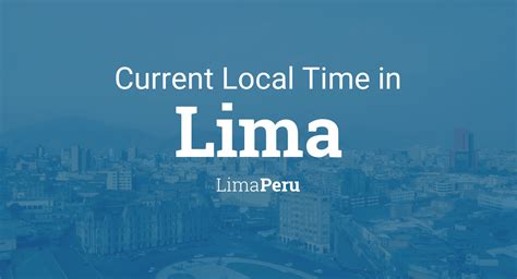 If you live in Portland, OR and you want to call a friend in Lima, Peru, you can try calling them between 400 AM and 800 PM your time. . Time difference lima peru